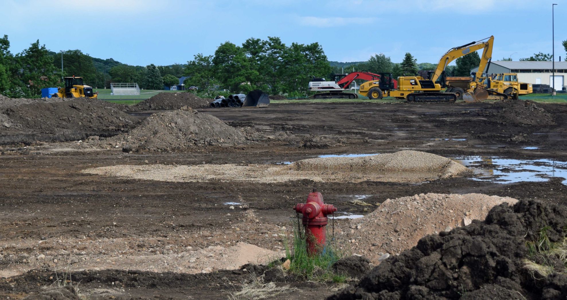 Lodi Stadium construction